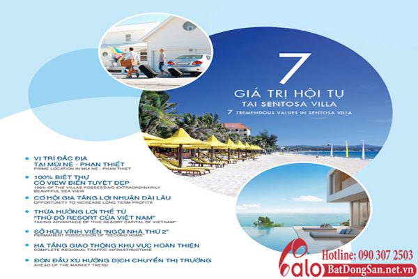 Biệt thự biển Sentosa Villa – Phan Thiết