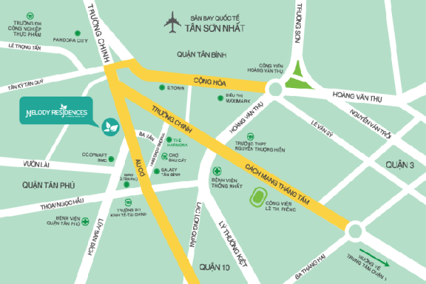 Căn hộ Melody Residences – Âu Cơ – Tân Phú